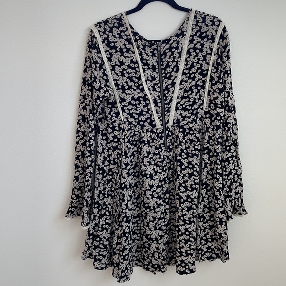 Free People Like You Best Mini Dress black small - Picture 7 of 9